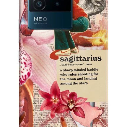 Sagittarius Zodiac IQOO Neo 6 5G Hard Case Back Cover by Casekaro