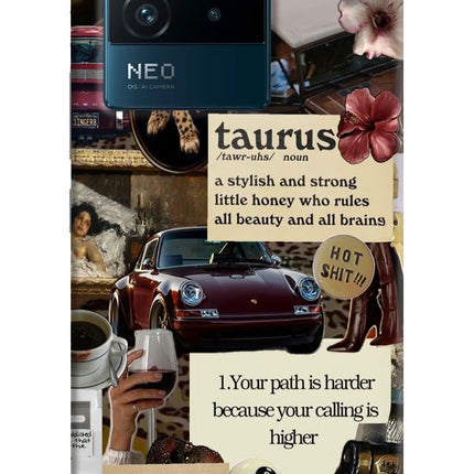 Taurus Zodiac IQOO Neo 6 5G Hard Case Back Cover by Casekaro