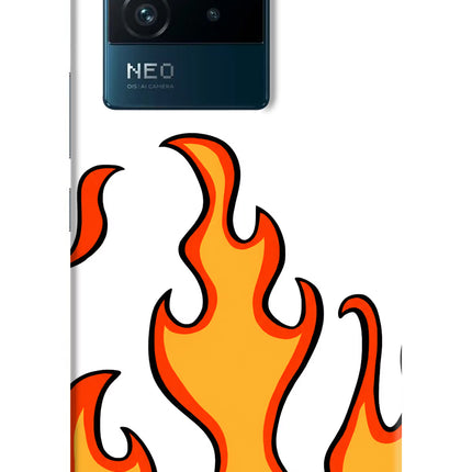 Fired Up – White IQOO Neo 6 5G Hard Case Back Cover by Casekaro