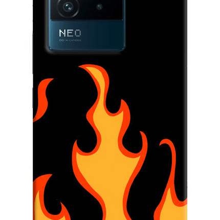 Fired Up – Black IQOO Neo 6 5G Hard Case Back Cover by Casekaro