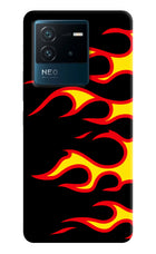 Side Sweep Flames IQOO Neo 6 5G Hard Case Back Cover by Casekaro