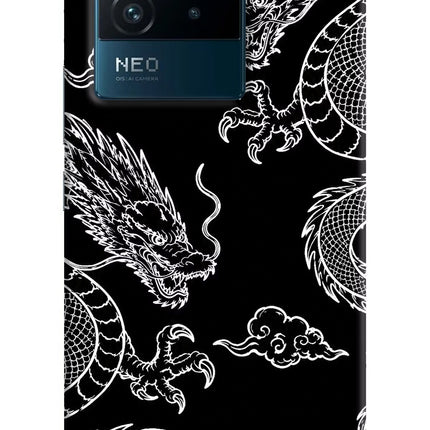 Twin Dragons IQOO Neo 6 5G Hard Case Back Cover by Casekaro