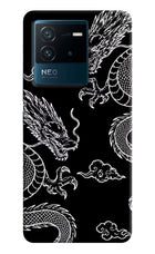 Twin Dragons IQOO Neo 6 5G Hard Case Back Cover by Casekaro