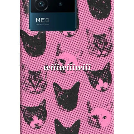 Pink Cats IQOO Neo 6 5G Hard Case Back Cover by Casekaro