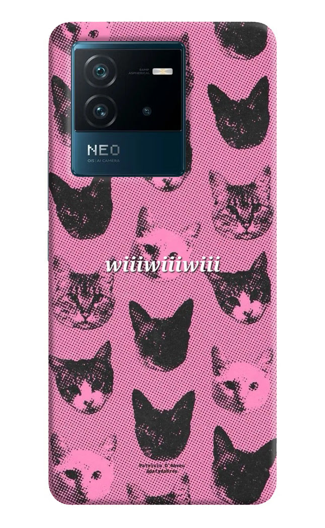 Pink Cats IQOO Neo 6 5G Hard Case Back Cover by Casekaro