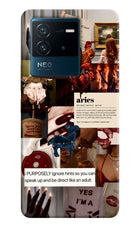 Zodiac Aries IQOO Neo 6 5G Hard Case Back Cover by Casekaro