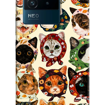 Cool Cat IQOO Neo 6 5G Hard Case Back Cover by Casekaro