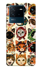 Cool Cat IQOO Neo 6 5G Hard Case Back Cover by Casekaro