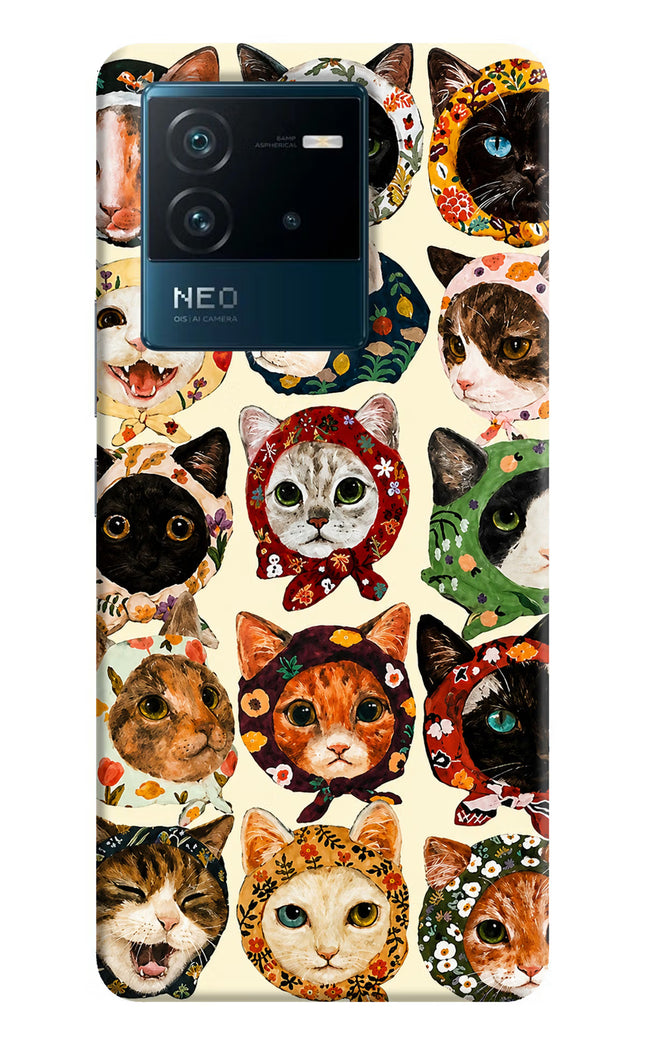 Cool Cat IQOO Neo 6 5G Hard Case Back Cover by Casekaro