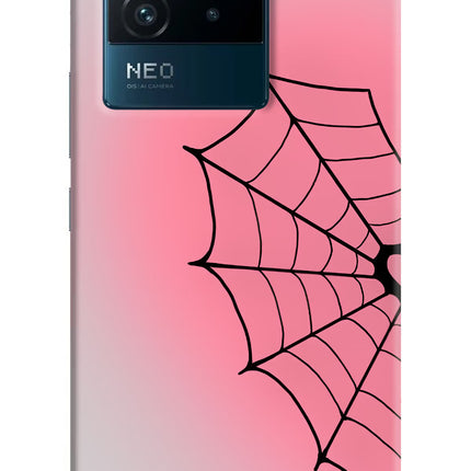 Pink Web IQOO Neo 6 5G Hard Case Back Cover by Casekaro