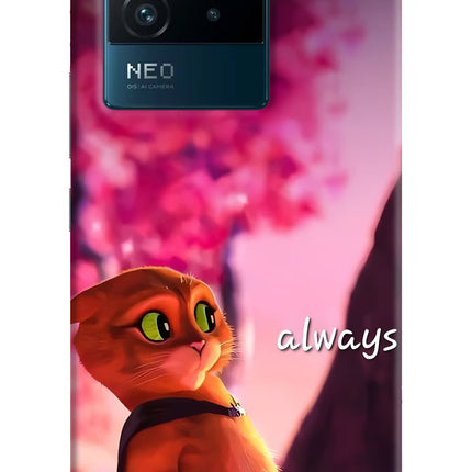 Always Cat IQOO Neo 6 5G Hard Case Back Cover by Casekaro
