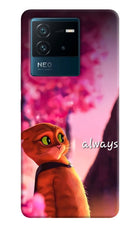 Always Cat IQOO Neo 6 5G Hard Case Back Cover by Casekaro