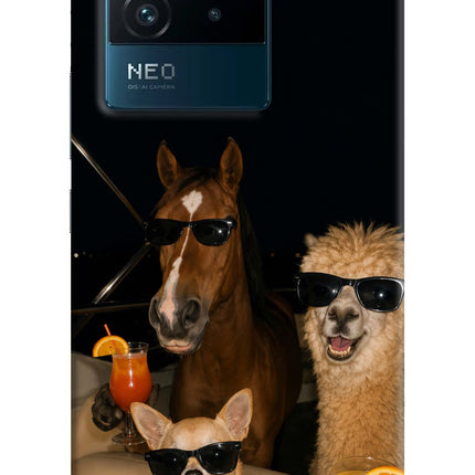 Party Squad IQOO Neo 6 5G Hard Case Back Cover by Casekaro
