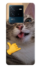 Silly Cat Call IQOO Neo 6 5G Hard Case Back Cover by Casekaro