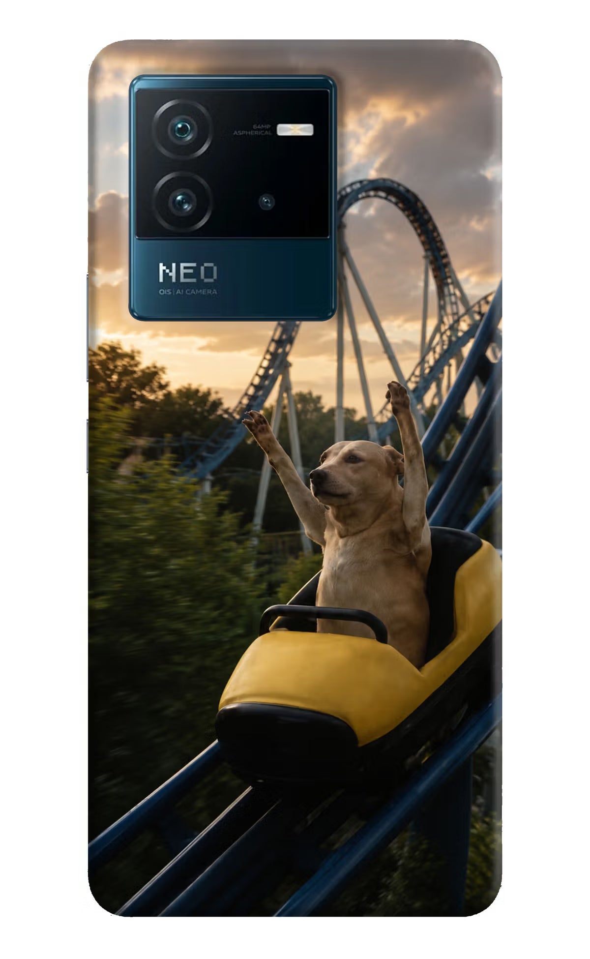 Rollercoaster Dog IQOO Neo 6 5G Back Cover