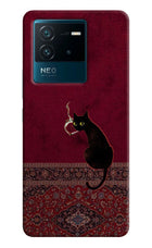 Midnight Cat IQOO Neo 6 5G Hard Case Back Cover by Casekaro