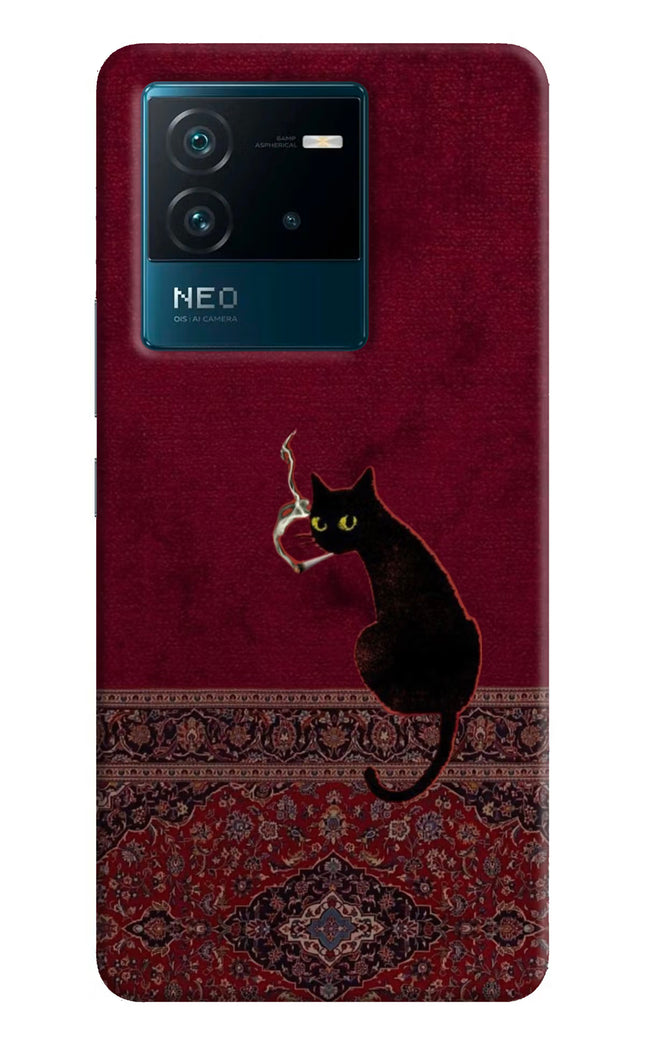 Midnight Cat IQOO Neo 6 5G Hard Case Back Cover by Casekaro