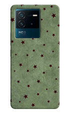 Green Stars IQOO Neo 6 5G Hard Case Back Cover by Casekaro