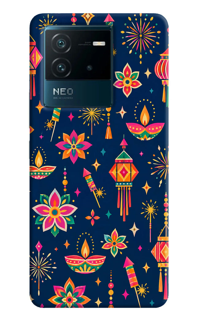 Festive Pop IQOO Neo 6 5G Hard Case Back Cover by Casekaro
