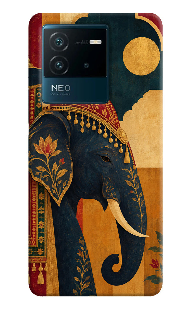 Royal Elephant IQOO Neo 6 5G Hard Case Back Cover by Casekaro