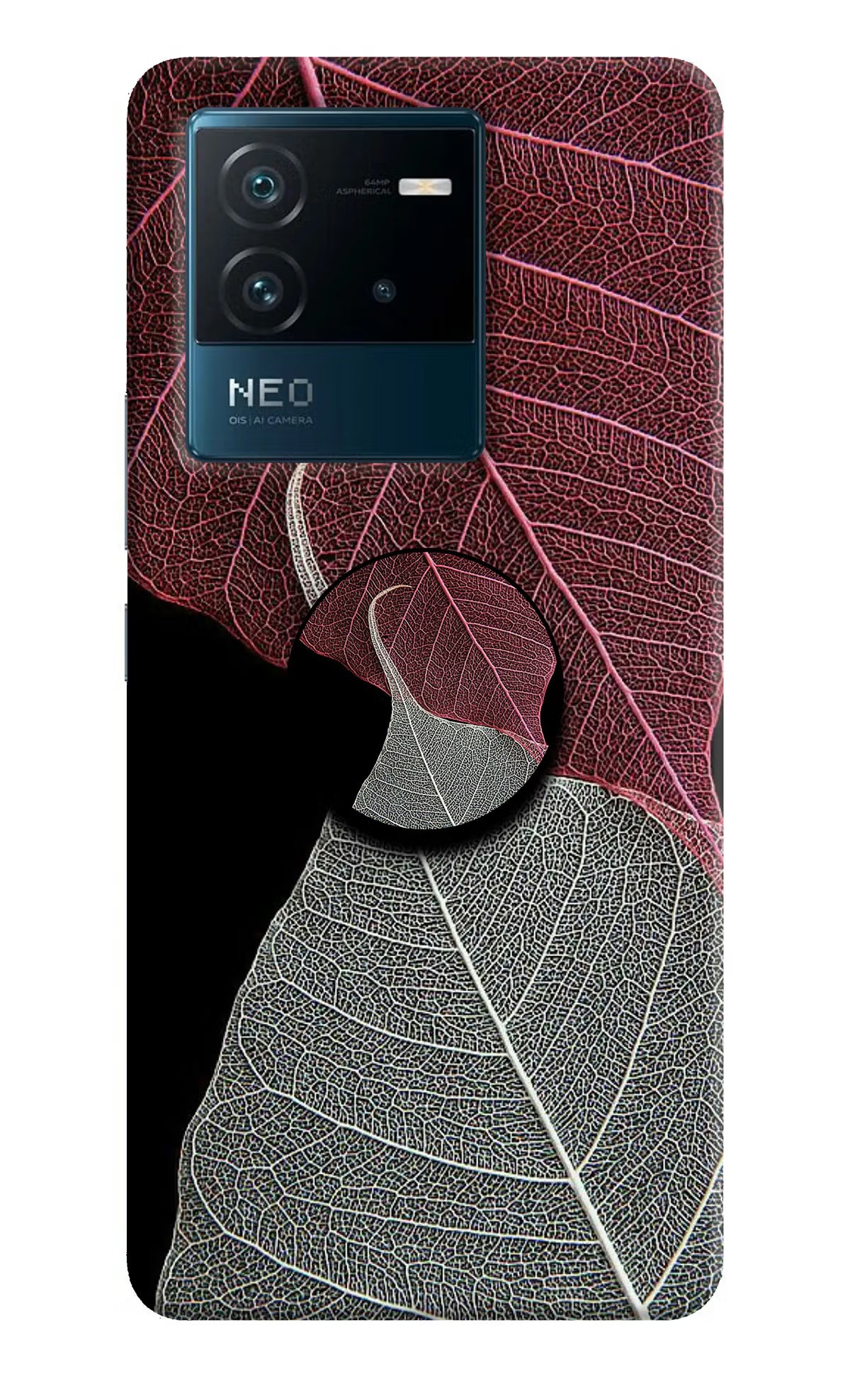 Leaf Pattern IQOO Neo 6 5G Pop Case by Casekaro