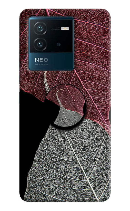 Leaf Pattern IQOO Neo 6 5G Pop Case by Casekaro