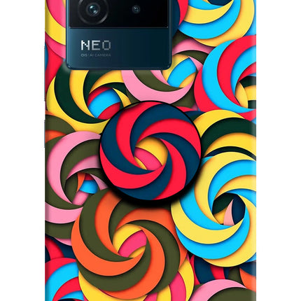 Spiral Pattern IQOO Neo 6 5G Pop Case by Casekaro