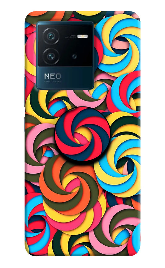 Spiral Pattern IQOO Neo 6 5G Pop Case by Casekaro