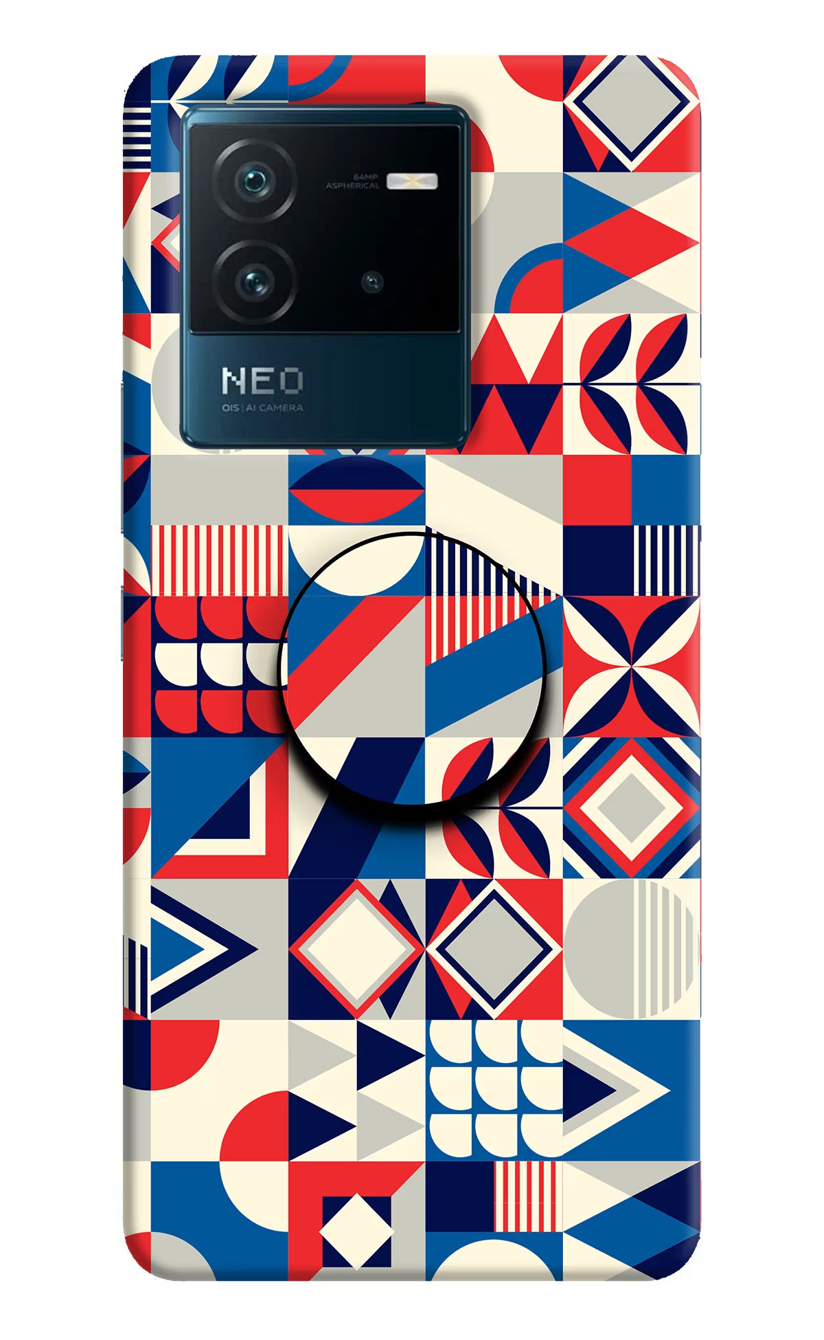 Colorful Pattern IQOO Neo 6 5G Pop Case by Casekaro