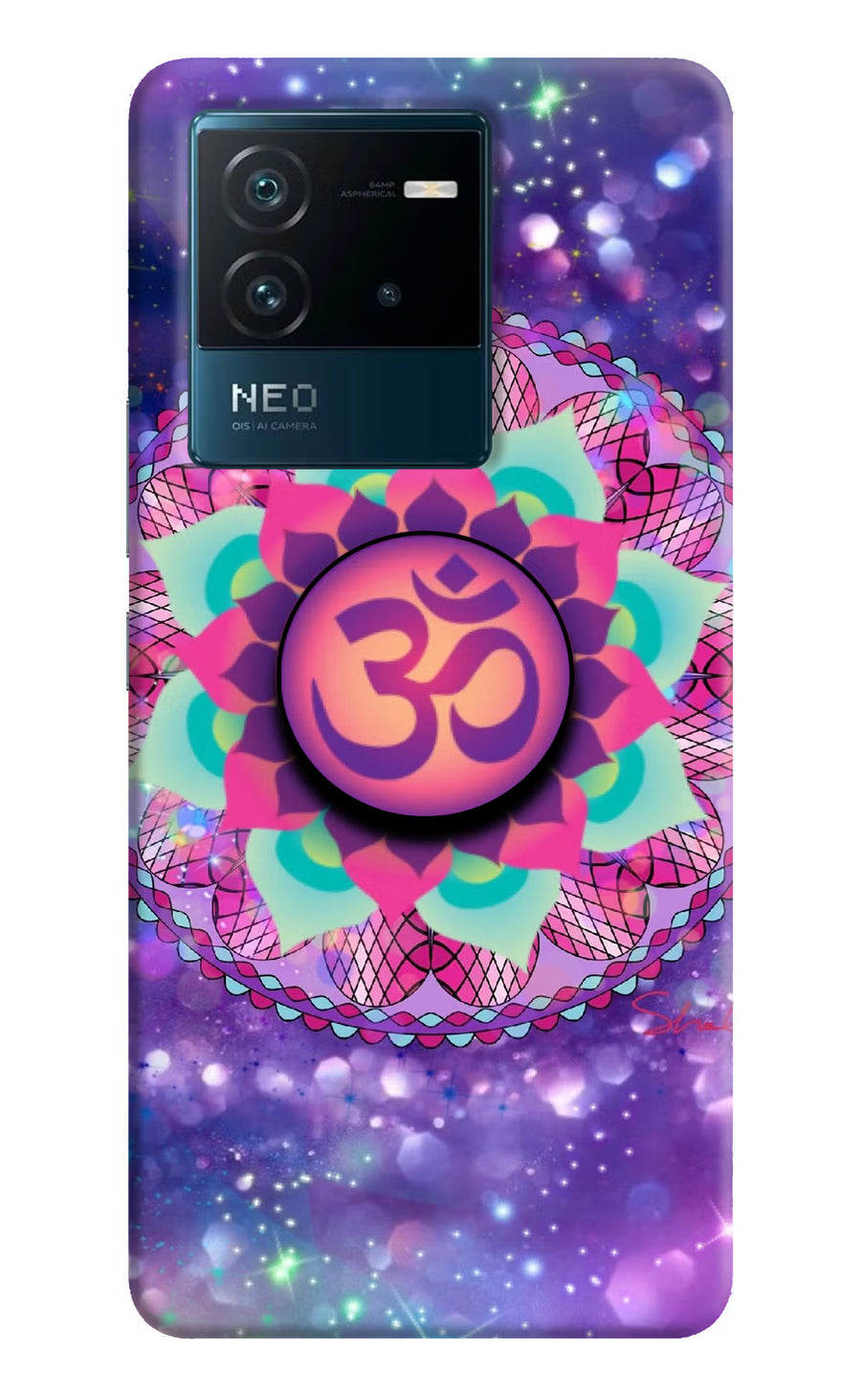 Om Purple IQOO Neo 6 5G Pop Case, Hard case
