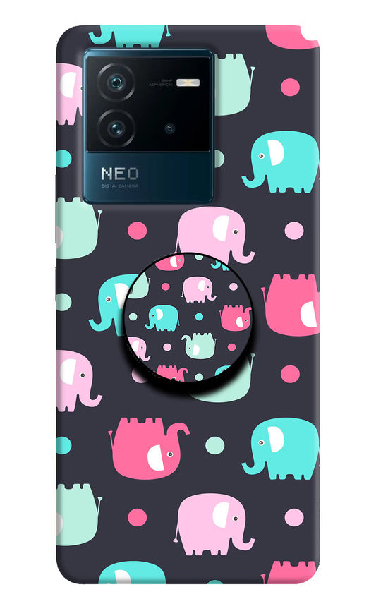 Baby Elephants IQOO Neo 6 5G Pop Case by Casekaro