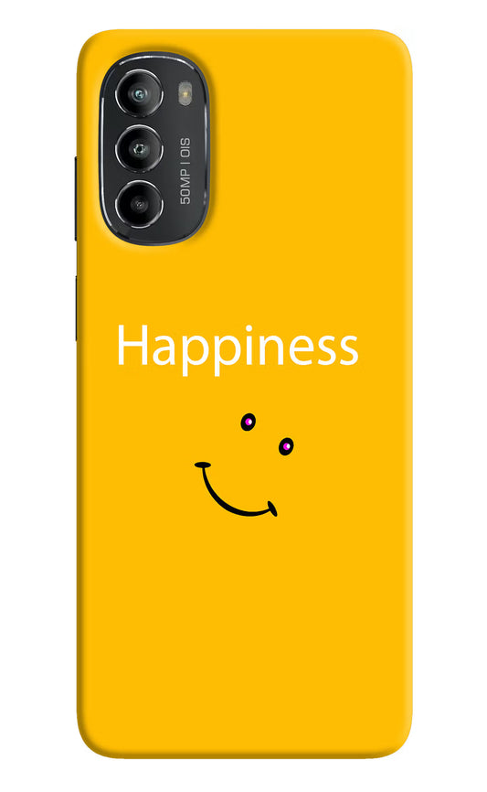 Happiness With Smiley Moto G82 5G Hard Case Back Cover by Casekaro
