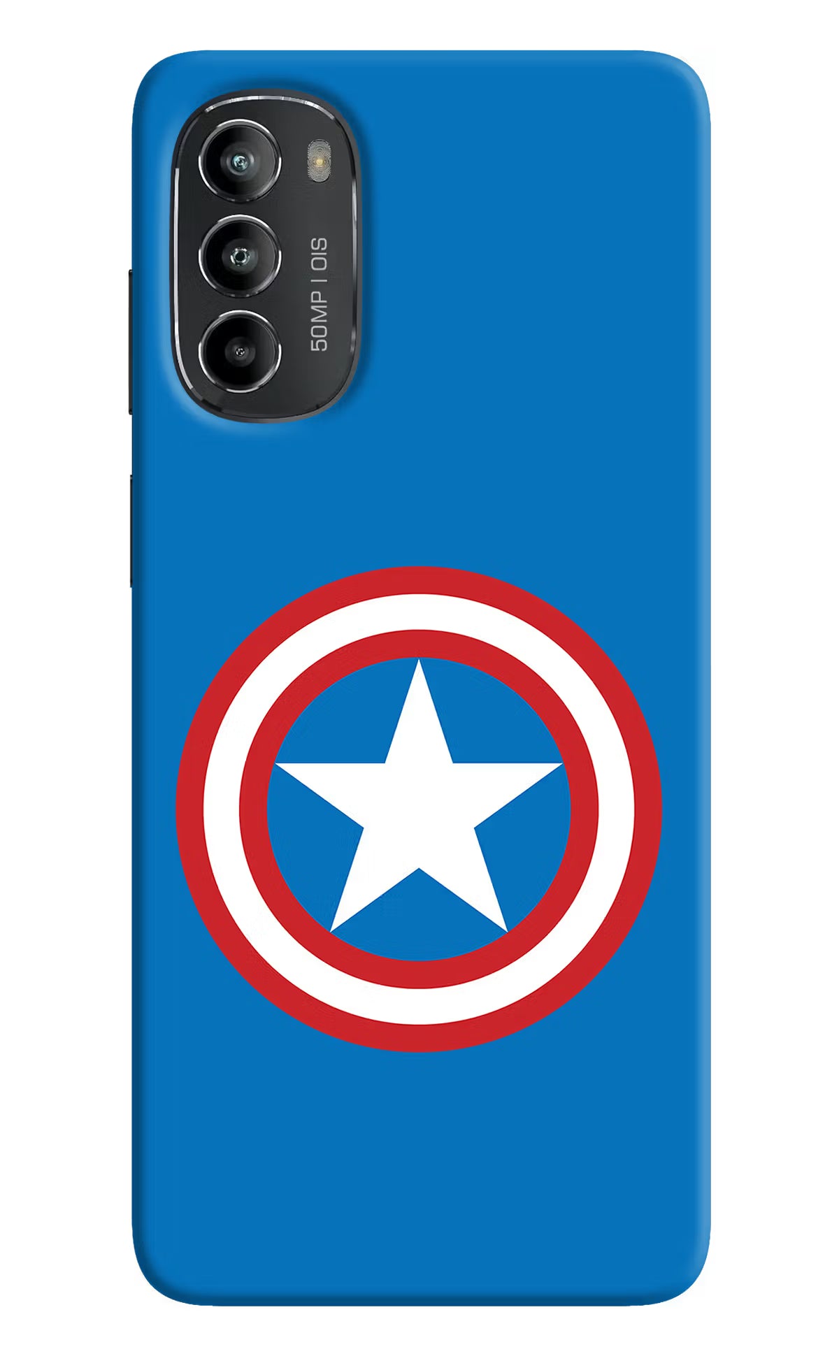 Captain America Logo Moto G82 5G Hard Case Back Cover by Casekaro
