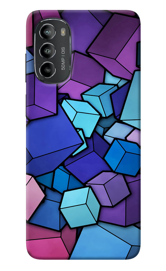 Cubic Abstract Moto G82 5G Back Cover