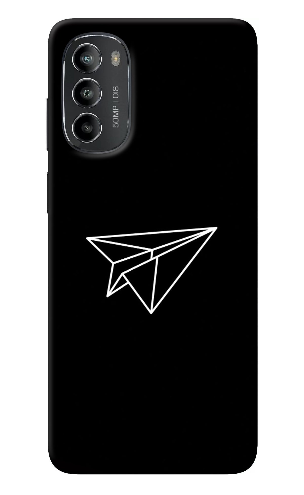 Paper Plane White Moto G82 5G Back Cover