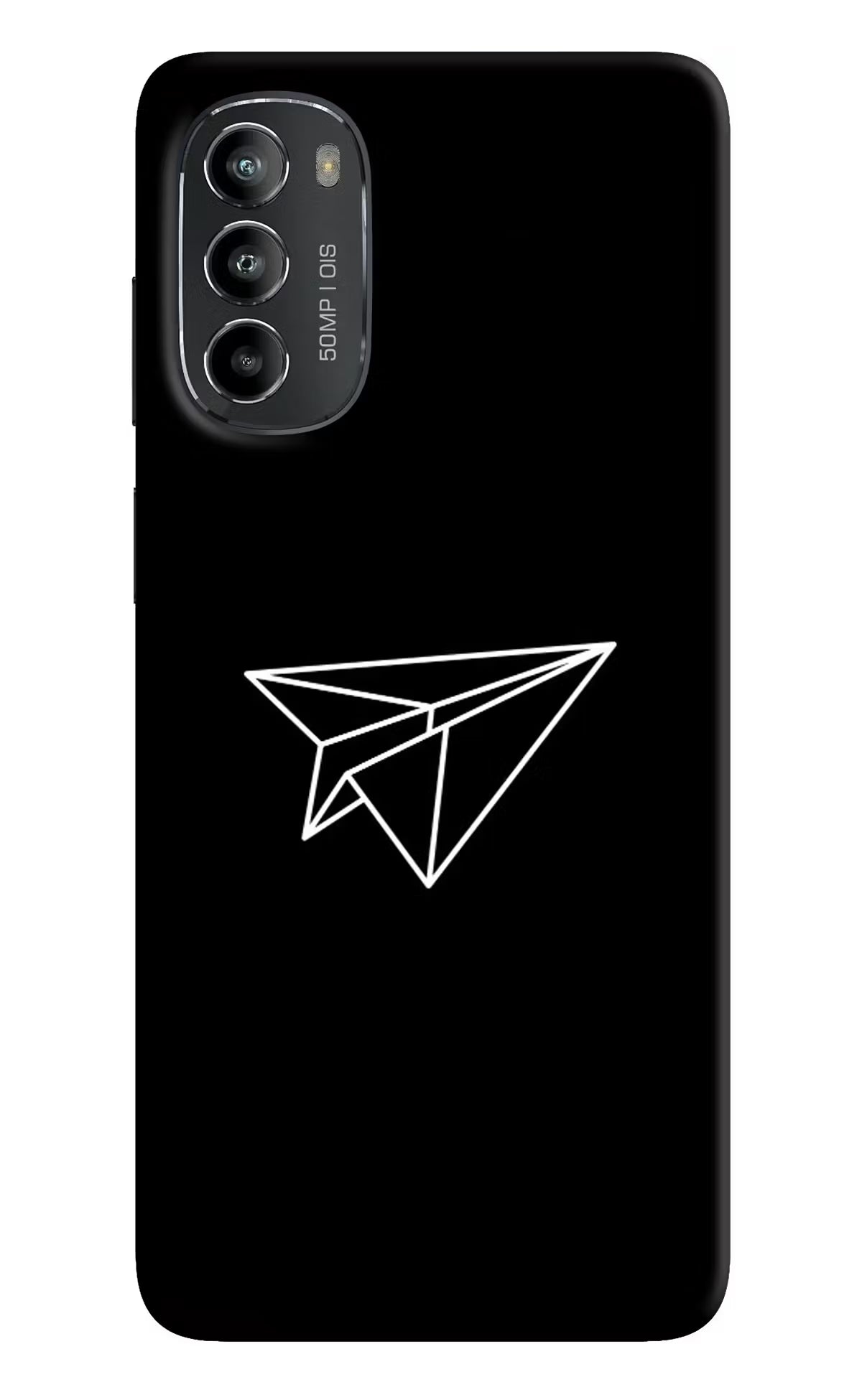 Paper Plane White Moto G82 5G Hard Case Back Cover by Casekaro
