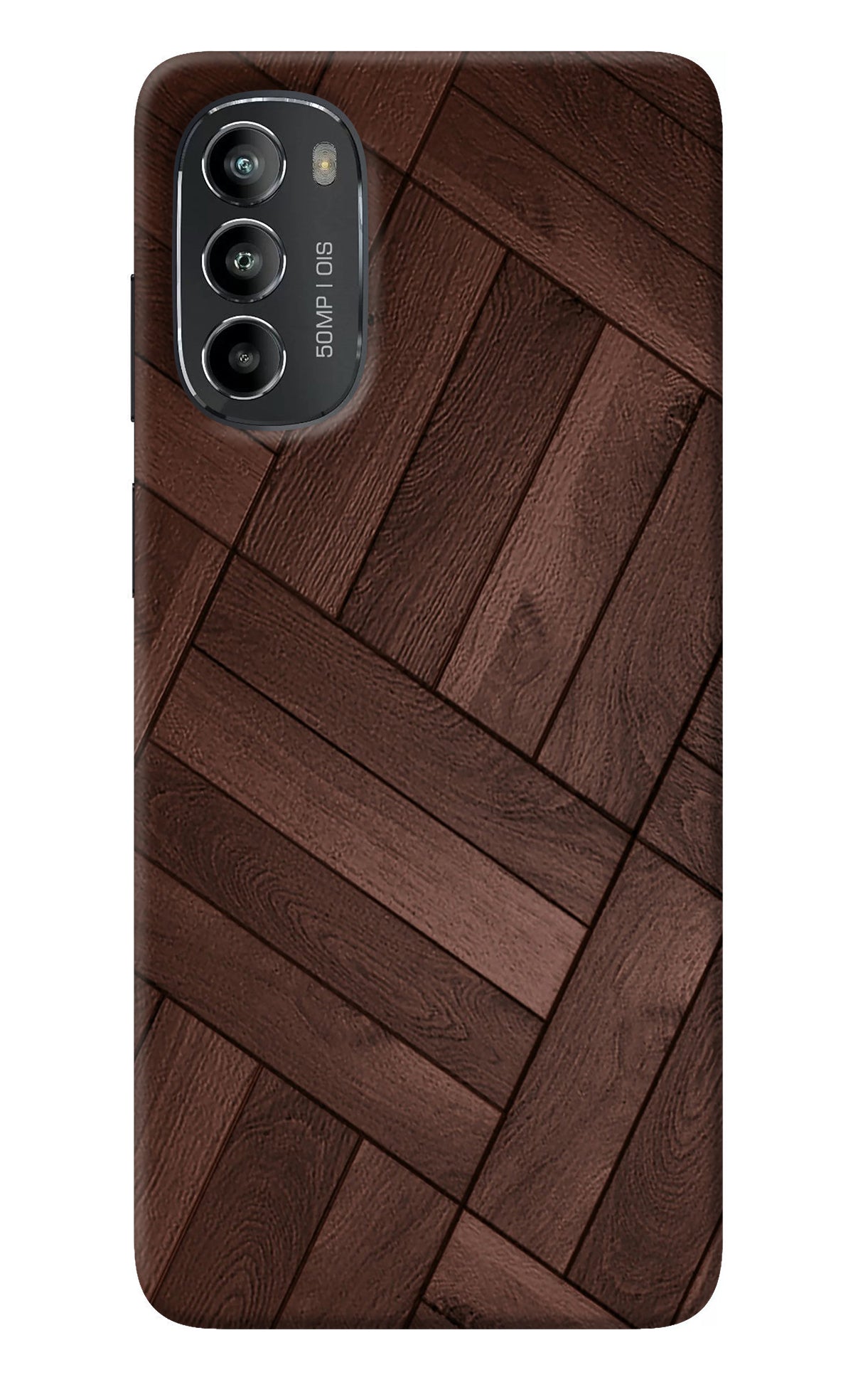 Wooden Texture Design Moto G82 5G Back Cover