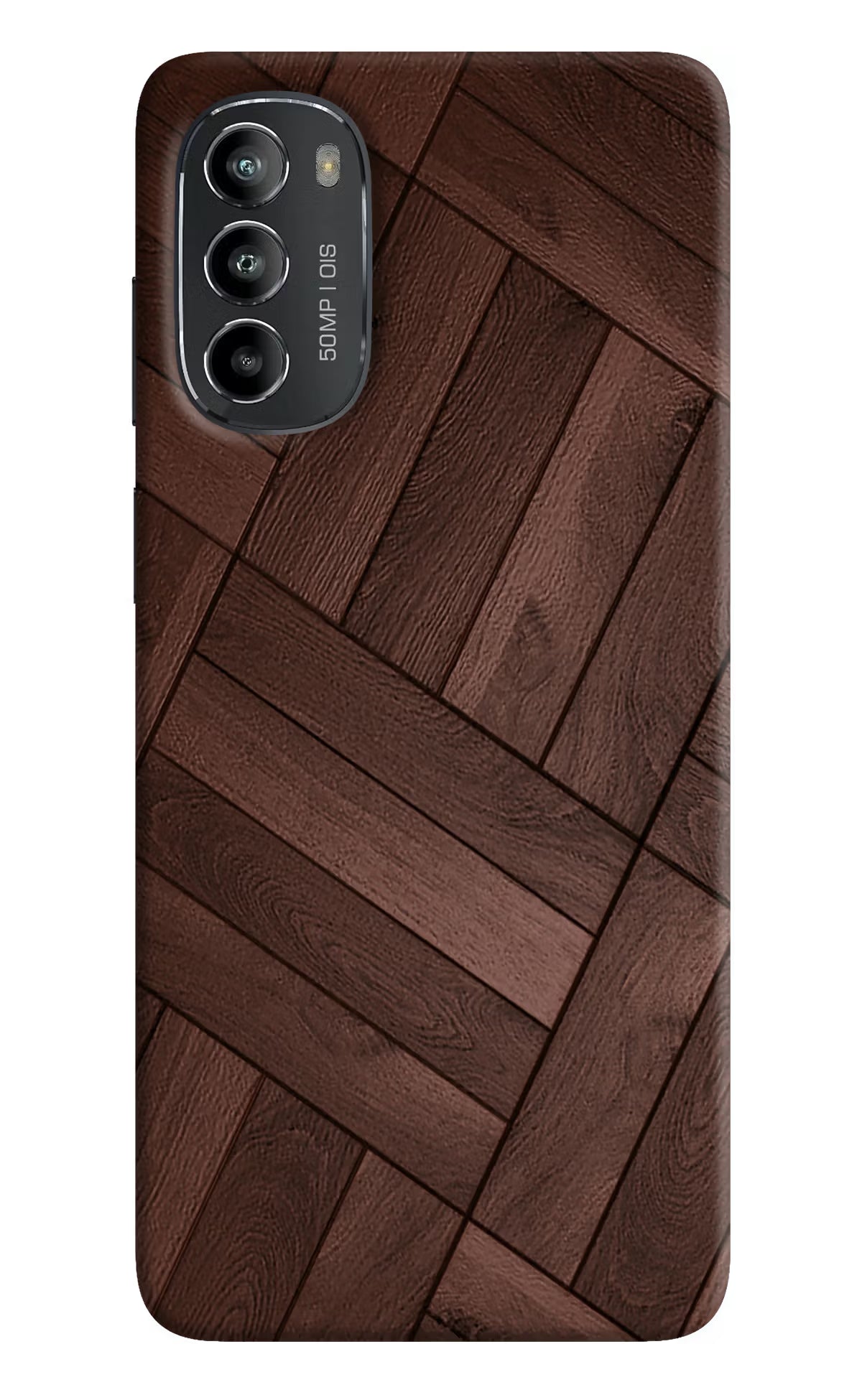 Wooden Texture Design Moto G82 5G Hard Case Back Cover by Casekaro