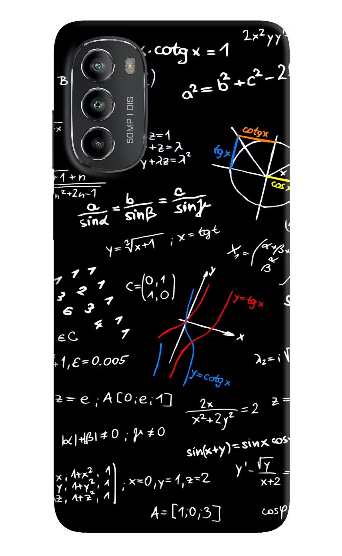 Mathematics Formula Moto G82 5G Hard Case Back Cover by Casekaro