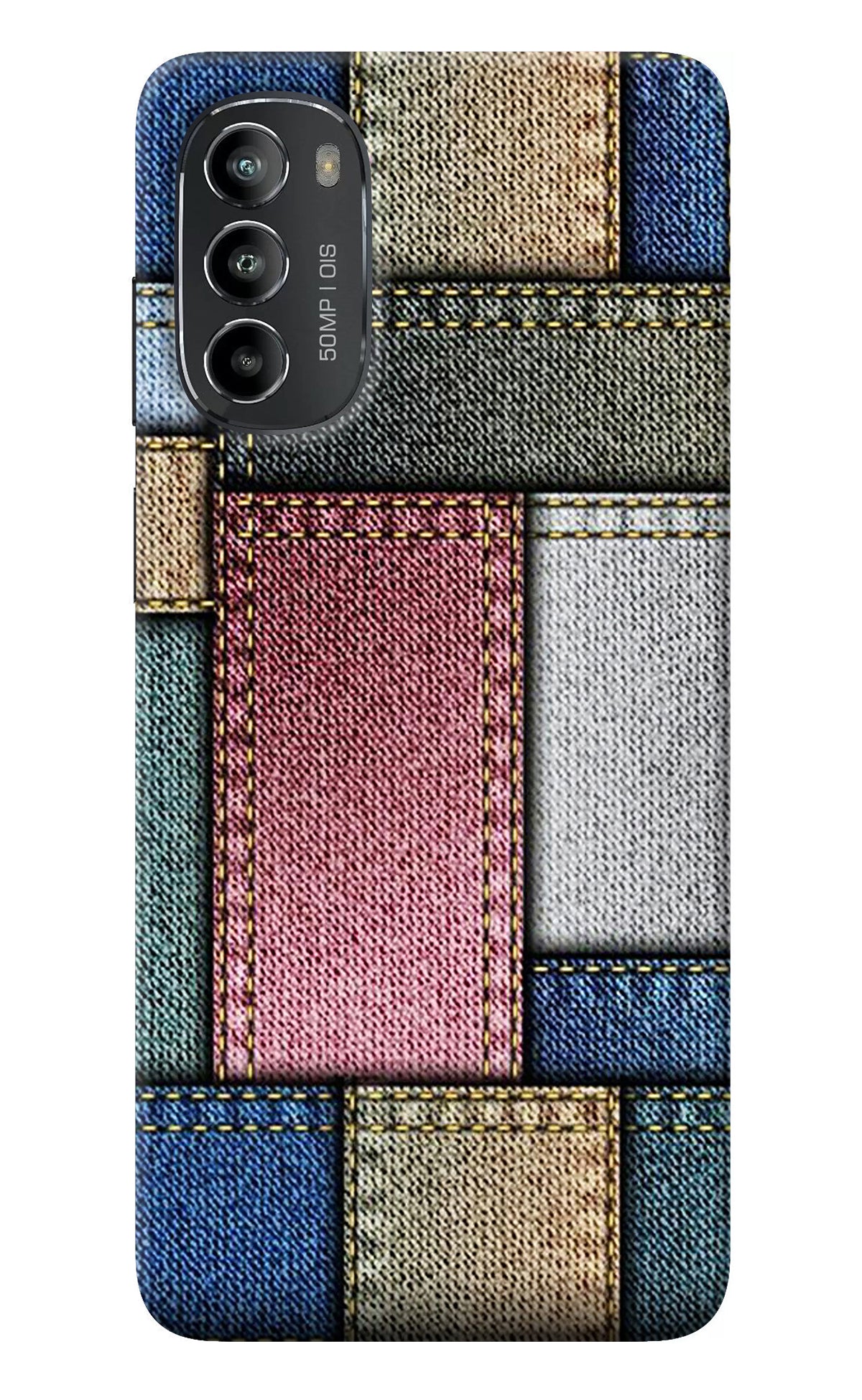 Multicolor Jeans Moto G82 5G Back Cover