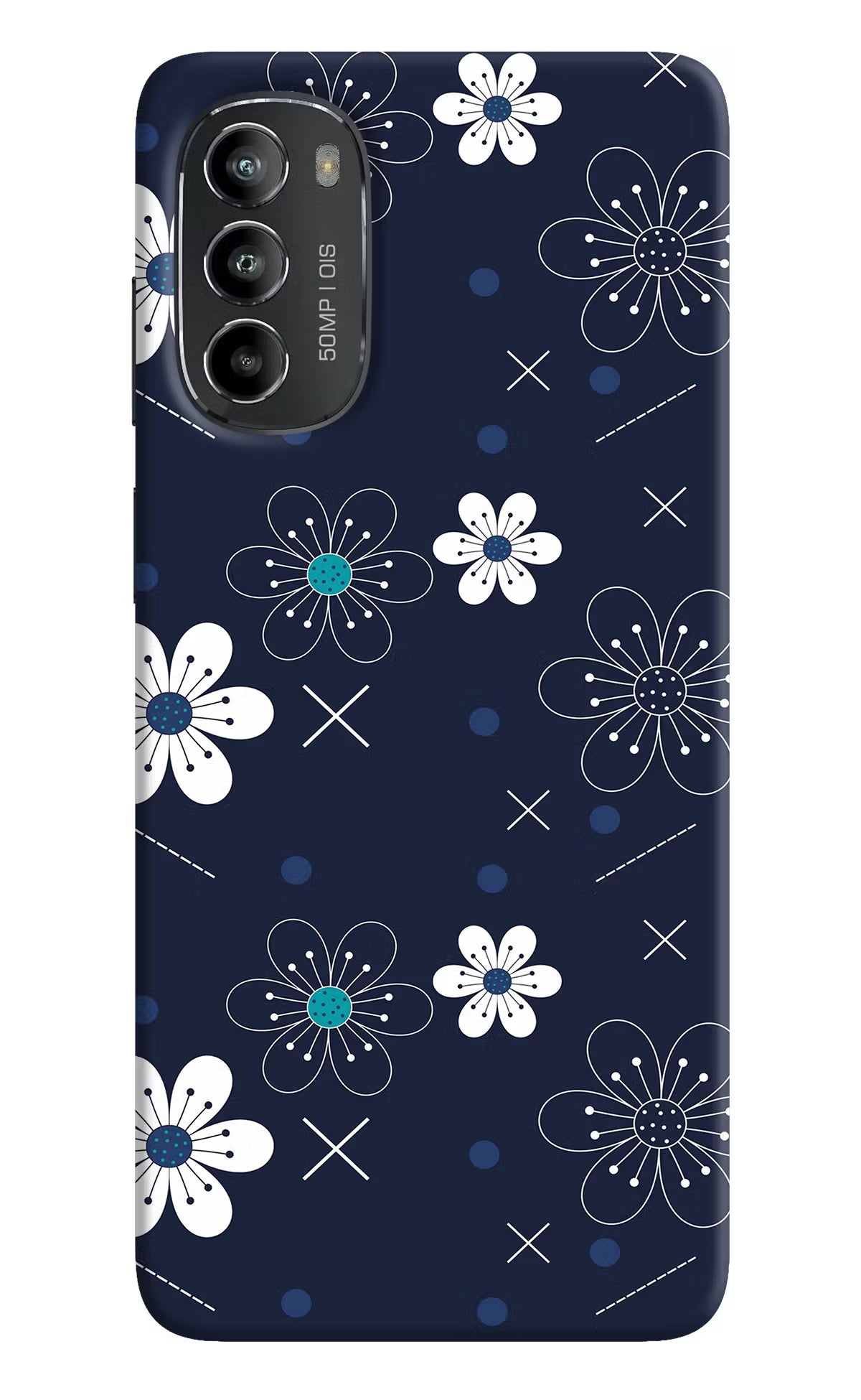 Flowers Moto G82 5G Hard Case Back Cover by Casekaro