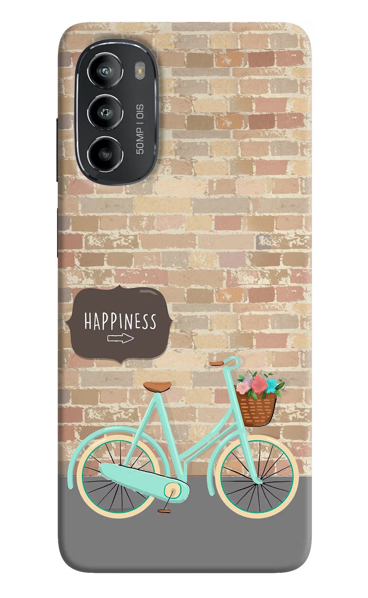 Happiness Artwork Moto G82 5G Hard Case Back Cover by Casekaro