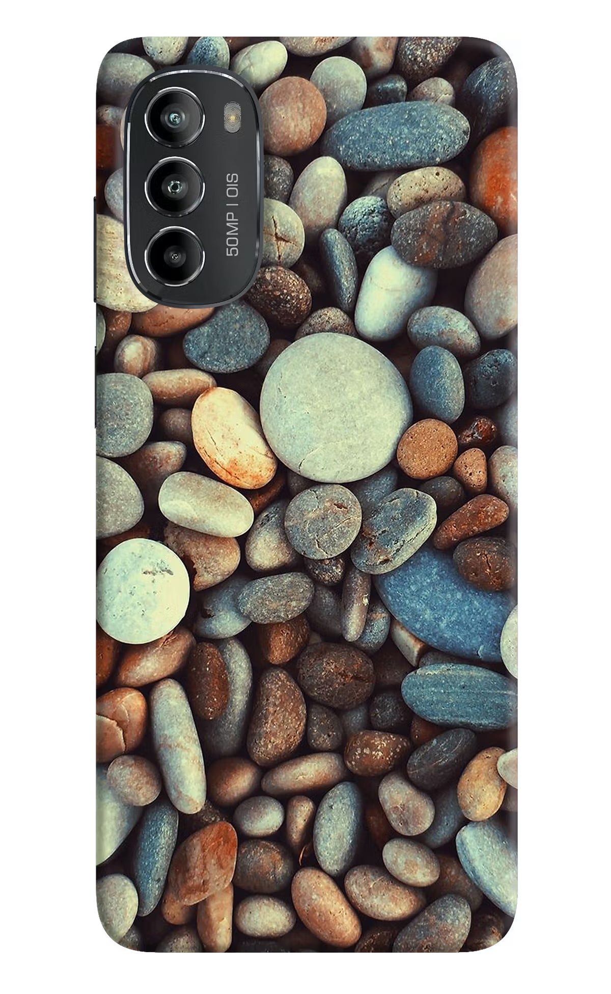 Pebble Moto G82 5G Hard Case Back Cover by Casekaro