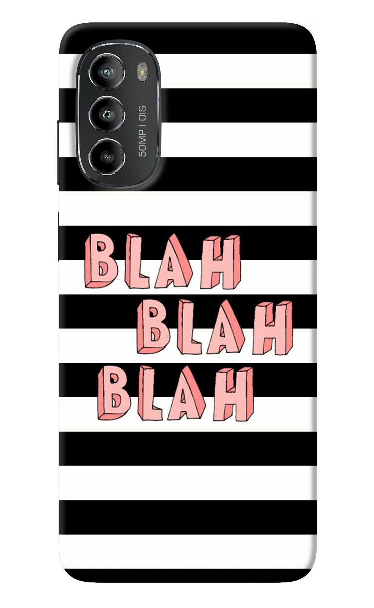 Blah Blah Blah Moto G82 5G Back Cover