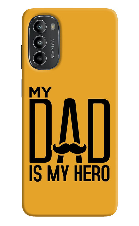 My Dad Is My Hero Moto G82 5G Hard Case Back Cover by Casekaro