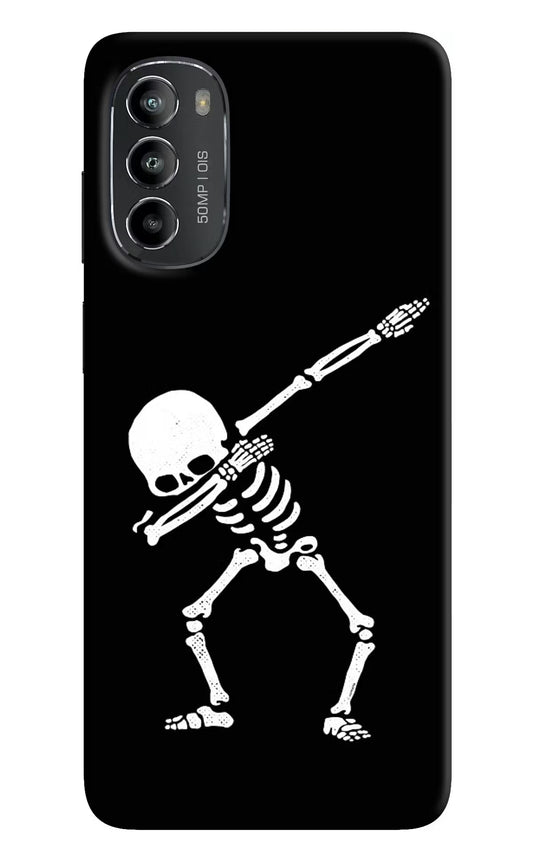 Dabbing Skeleton Art Moto G82 5G Hard Case Back Cover by Casekaro