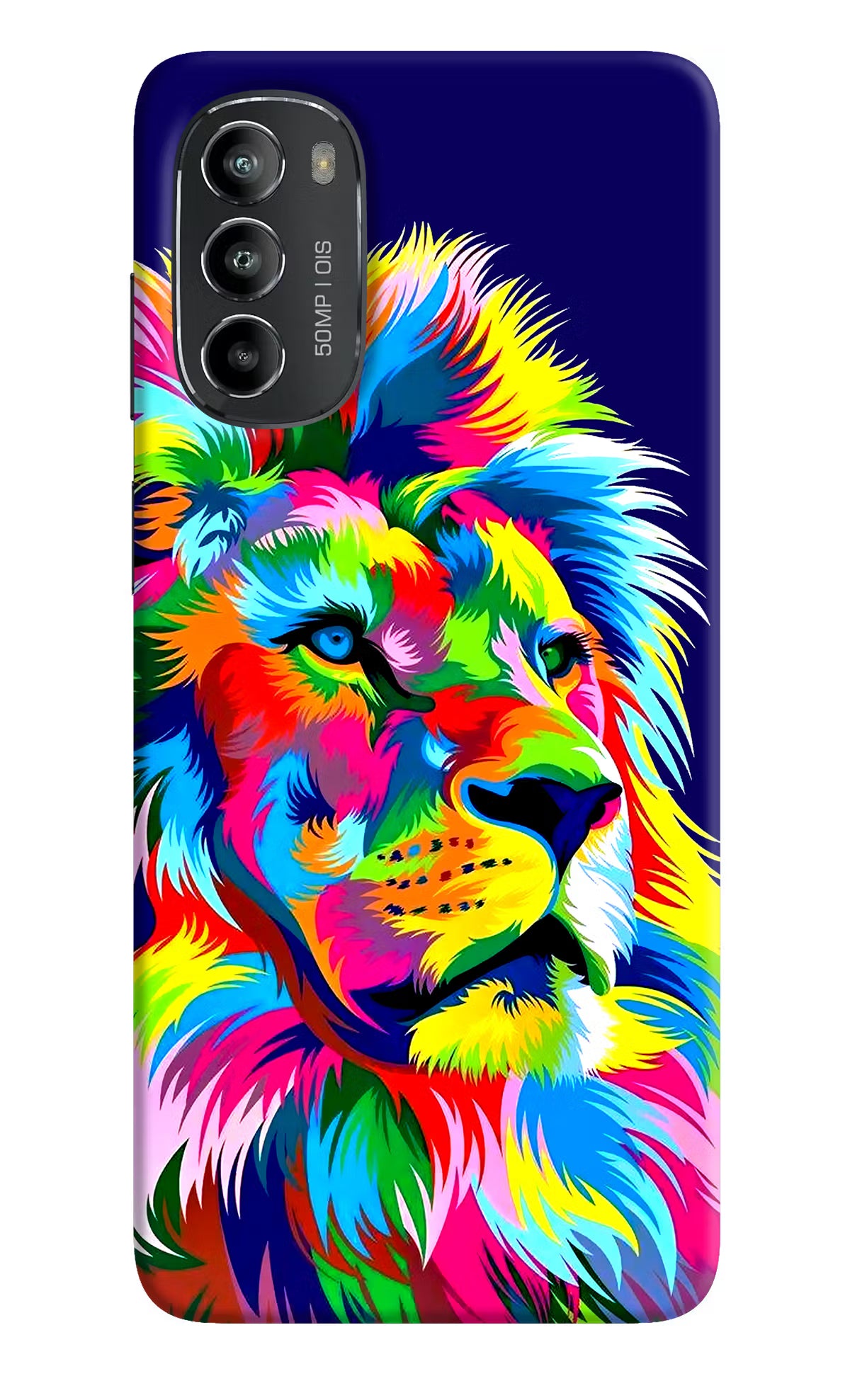 Vector Art Lion Moto G82 5G Hard Case Back Cover by Casekaro