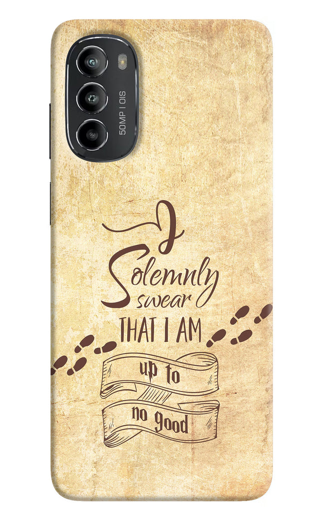 I Solemnly swear that i up to no good Moto G82 5G Hard Case Back Cover by Casekaro