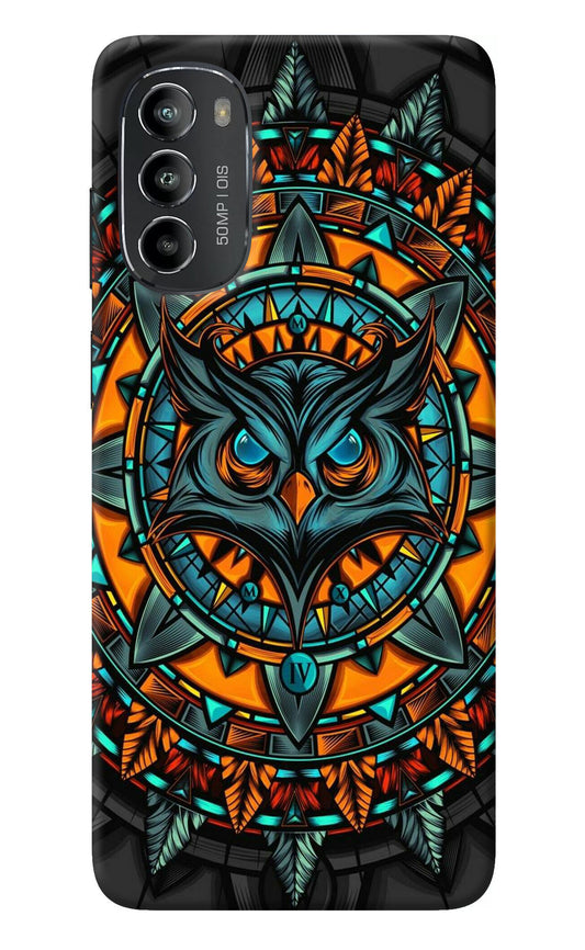 Angry Owl Art Moto G82 5G Back Cover