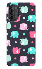 Elephants Moto G82 5G Hard Case Back Cover by Casekaro